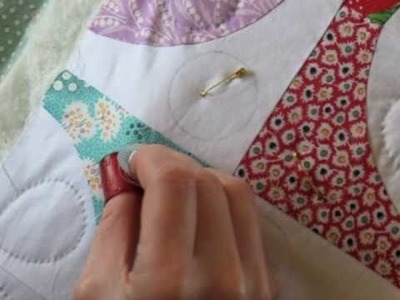 Hand Quilting 5 -- Stitching