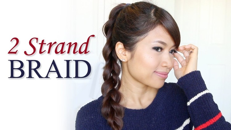 How to: 2-Strand Braid Ponytail Hair Tutorial | Hairstyles for Long Hair