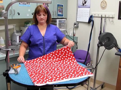 How to cut bandannas for Groomers