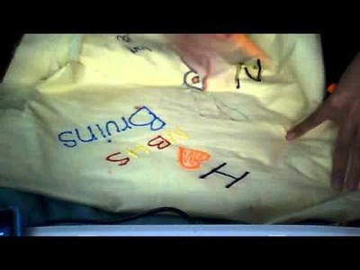 How to decorate t shirts using fabric paint