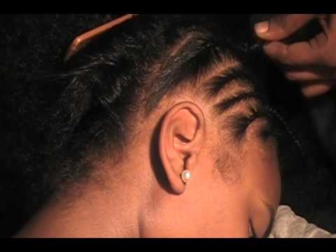 How to do a quick & easy Braided Mohawk on natural hair