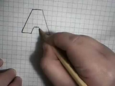 How to draw 3D letters (A-L)