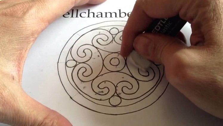How to Draw Celtic Patterns 98 - Spiral Celtic Cross.Mandala 6of8