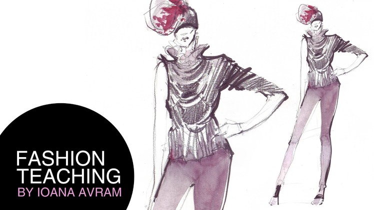 How to draw fashion sketches