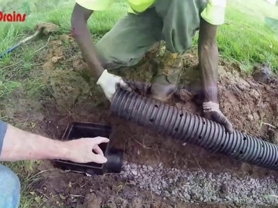How To Install a FRENCH DRAIN in your back yard, Do It Yourself Project, by APPLE DRAINS