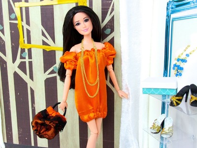 How to Make a Doll Pumpkin Skirt, Dress & Handbag | Plus Custom MLP Fluttershy