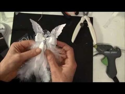 How to make a feather angel with Tim Holtz layered angel wings die