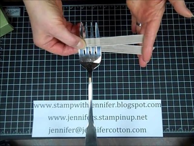 How to make a Fork Bow with Stampin' Up!