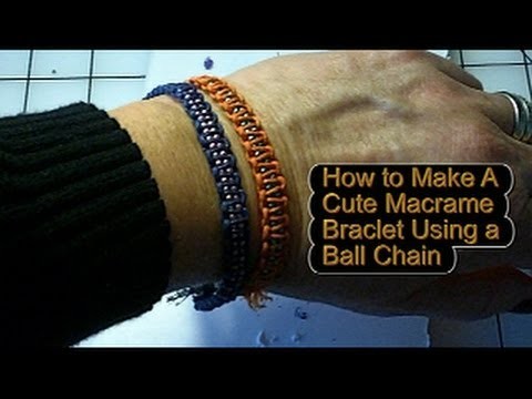 How to Make a Sparkly Macrame Bracelet