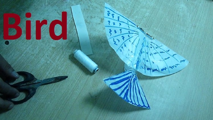 How to make a string guided flying bird