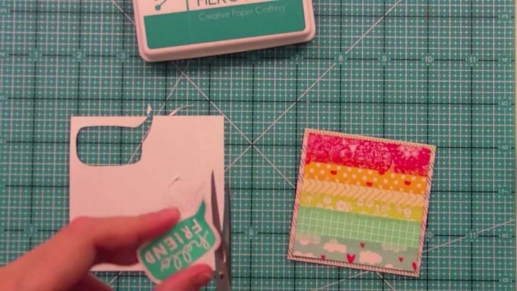 How to make a treat holder + mini card { Lawn Fawn }