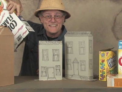 How to make cereal box houses