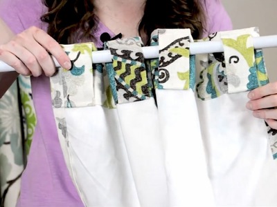 How to Sew Lined Back Tab Curtains (Tutorial)