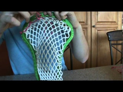 How To String a Lacrosse Head (part 1 top string)