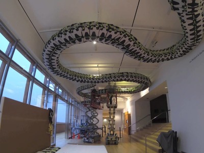 Installation of Ai Weiwei's Snake Ceiling at the Art Gallery of Ontario (time-lapse)