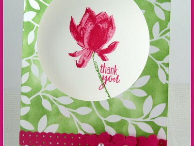 Lotus Blossom Thank You Card