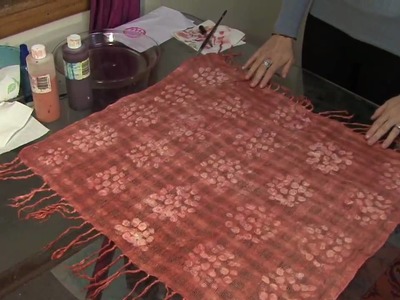 Making of a cotton scarf