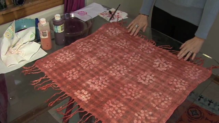 Making of a cotton scarf