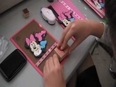 Minnie Mouse handmade Card Part 1
