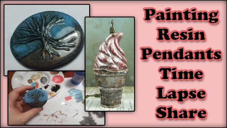 Painting My Resin Pendants Time Lapse Share