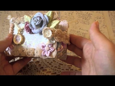 Shabby Chic Tissue Rolls Mini with Lace Binding