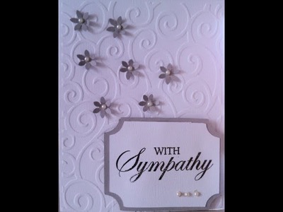 Simple Sympathy Handmade Card