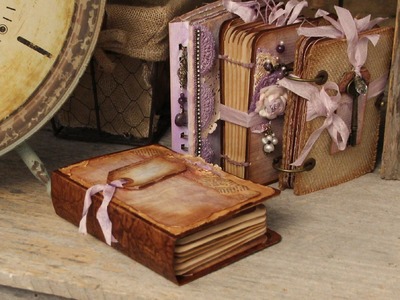 "Southern Charm" Recycled Box Covers using Stack the Deck Binding Printable Mini Book