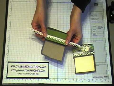 Stampin' Up! Tutorial~Post-it Note Staionary Holder.MOD