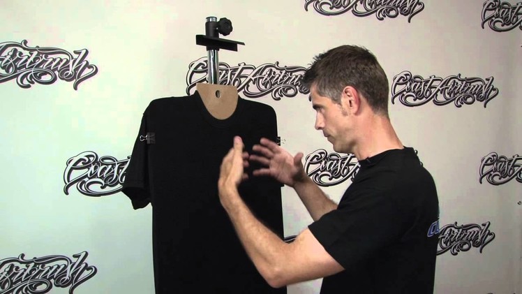 T Shirt Airbrushing: Prepping a Black T-Shirt w. Kent Lind
