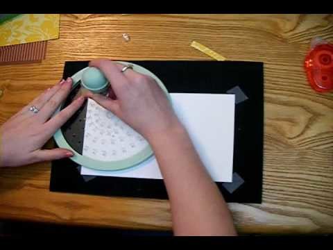 Thank you card with sewing technique