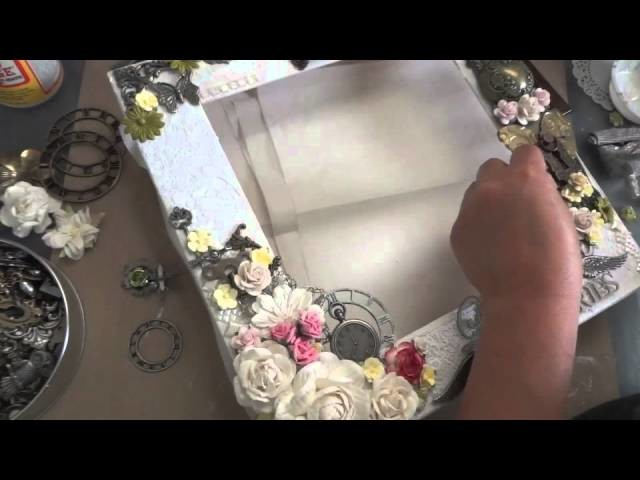 12x12 Mixed Media Altered Shadow Box Layout - Tutorial Part 1 of 2