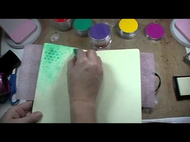 2 minute tutorial: pan pastels with versamark ink