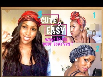 3 EASY & CUTE Ways to Wear your Turban.Headwrap | Tutorial
