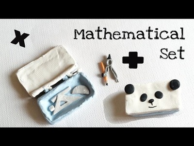 [BACK TO SCHOOL] Polymer Clay Miniature Mathematical Set