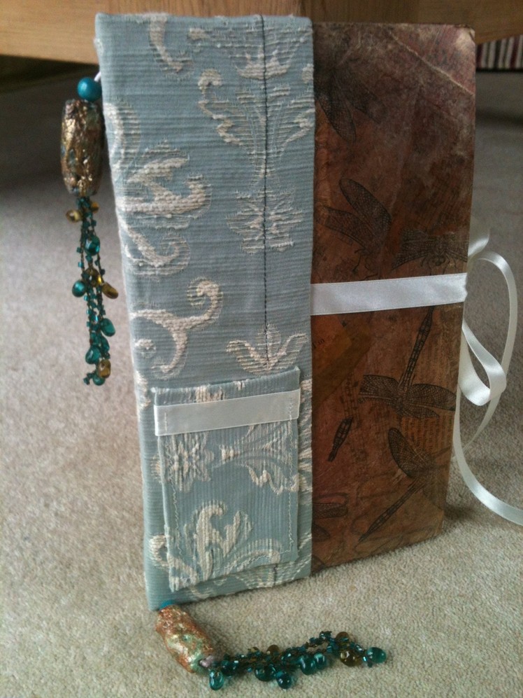 Book Binding: How to make a journal (Part 2 - Strengthening the spine and making the covers)