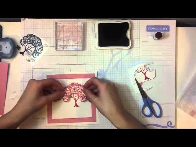 CTMH Card Tutorial using A Tree Stamp