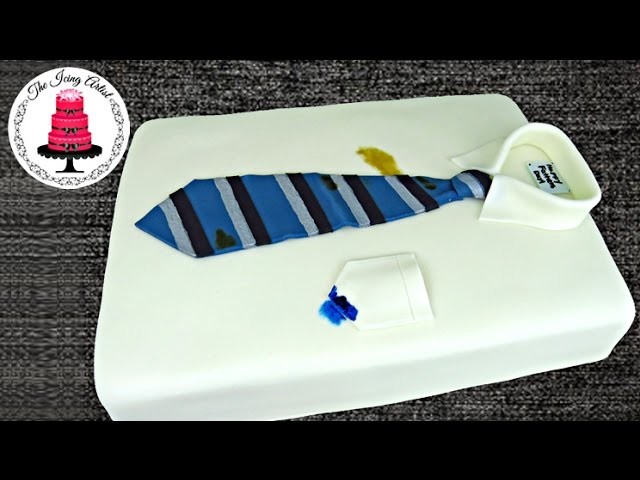 Father's Day Neck Tie And Shirt Cake - How To With The Icing Artist And Pink Cake Princess