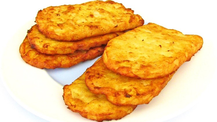 Hash Browns - How To Make Fast Food Style Hash Browns - Recipe