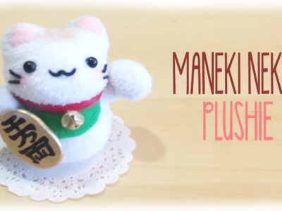 How make Make Lucky Cat Plushie - Maneki Neko Easy Sock Sewing Project