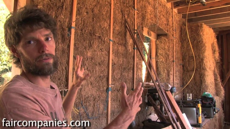 How to build a straw bale wall
