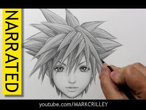 How to Draw Sora from "Kingdom Hearts"