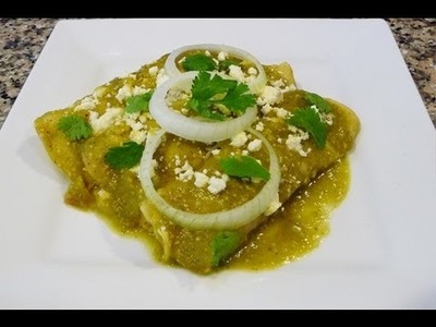 How to Green Enchiladas Mexican Recipe, Easy!
