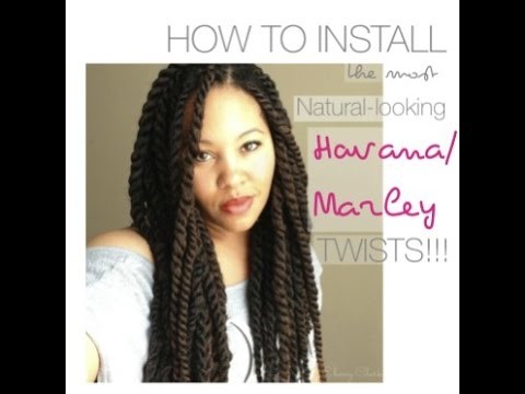 How to Install NATURAL-LOOKING Havana & Marley Twists with Invisible Roots