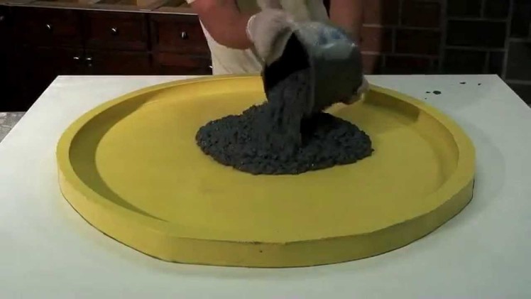 How to make a Concrete Terrazzo Table GFRC - DIY - Easy