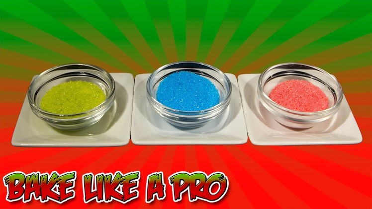 How To Make Colored Sugar Recipe - NO BAKE DRY Method