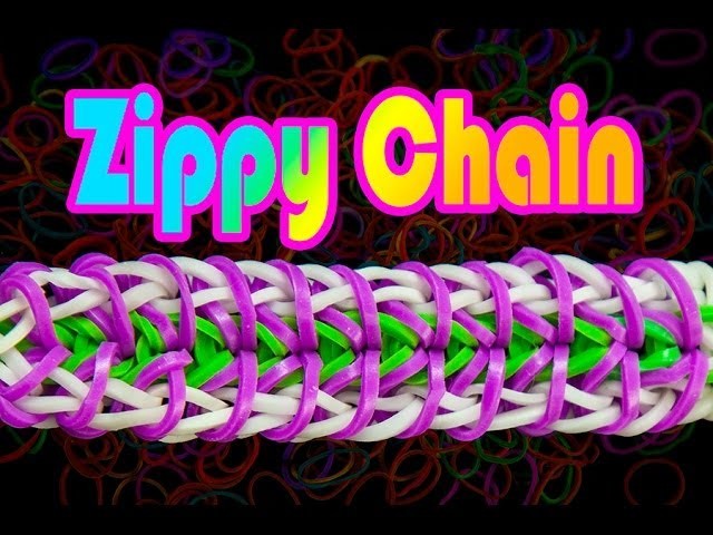 How to make the Zippy Chain Rainbow Loom Bracelet HD