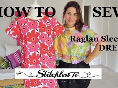 How to sew a raglan sleeve dress