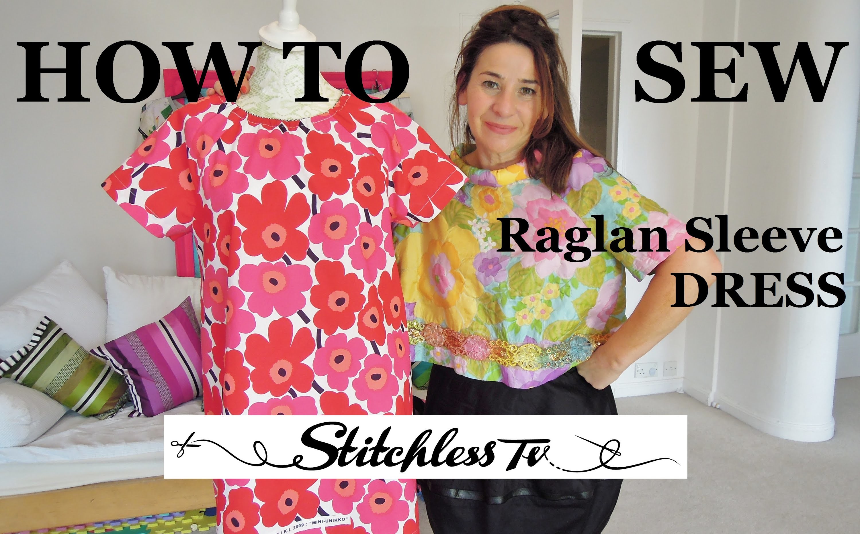 How to sew a raglan sleeve dress