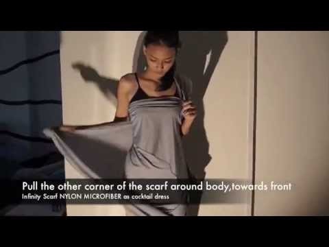 Infinity Scarf - Ways to wear #04 - Cocktail Dress