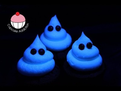 Make GLOWING Frosting! - HALLOWEEN CUPCAKES - Cake Decorating with Cupcake Addiction